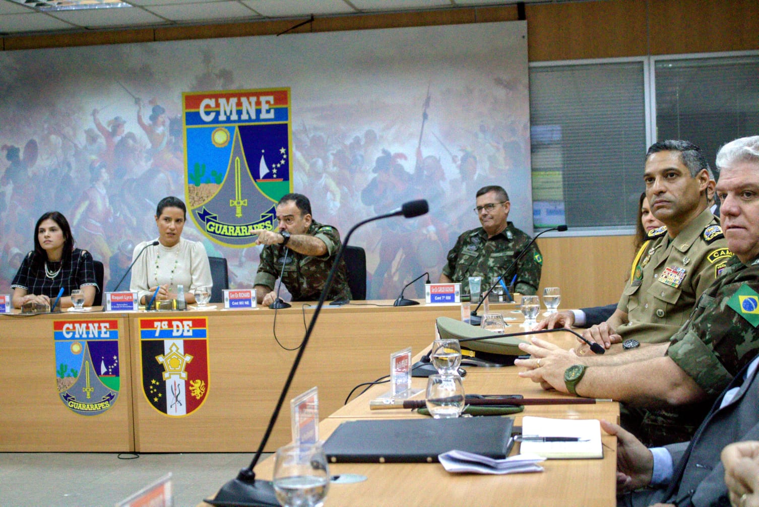 Coronel Mamede durante a apresentação dos projetos do Exército